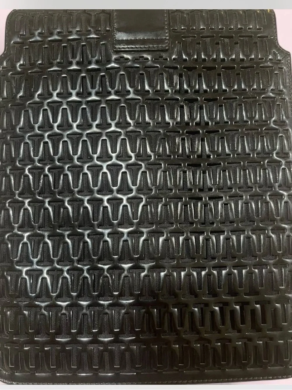 Like New ~ Tory Burch Black Quilted Logo iPad Case